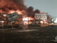 В Подмосковье горит торговый центр «Мега Химки»