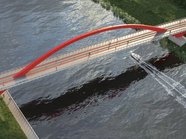 Каким будет пешеходный мост в Мневниковской пойме, рассказали власти Москвы