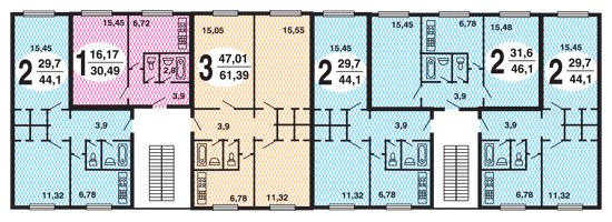 Планировка пятиэтажек хрущевок 2 комнаты