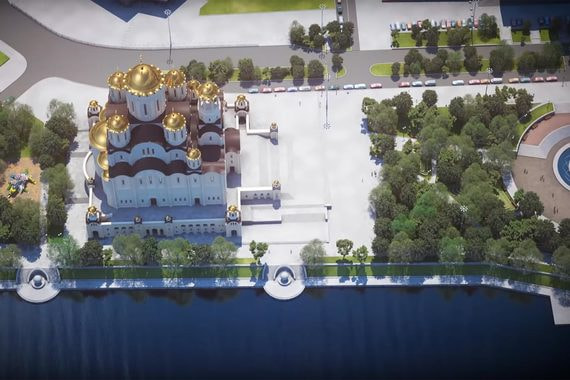 Стройку храма в Екатеринбурге приостановили