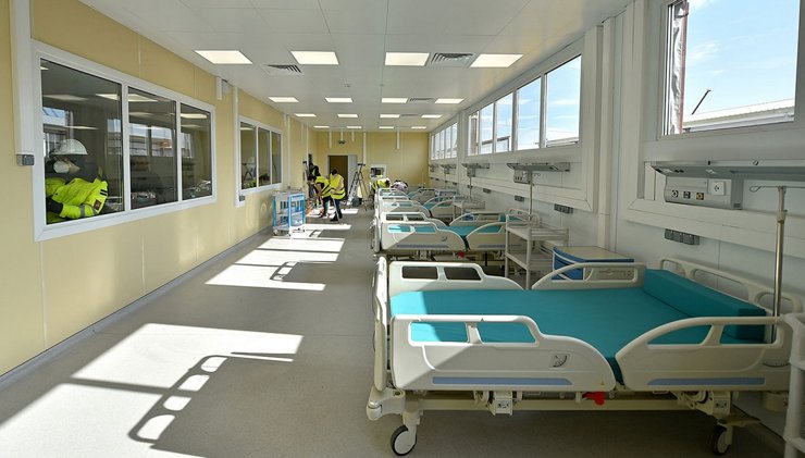 В Москве открыли инфекционную больницу, построенную за месяц