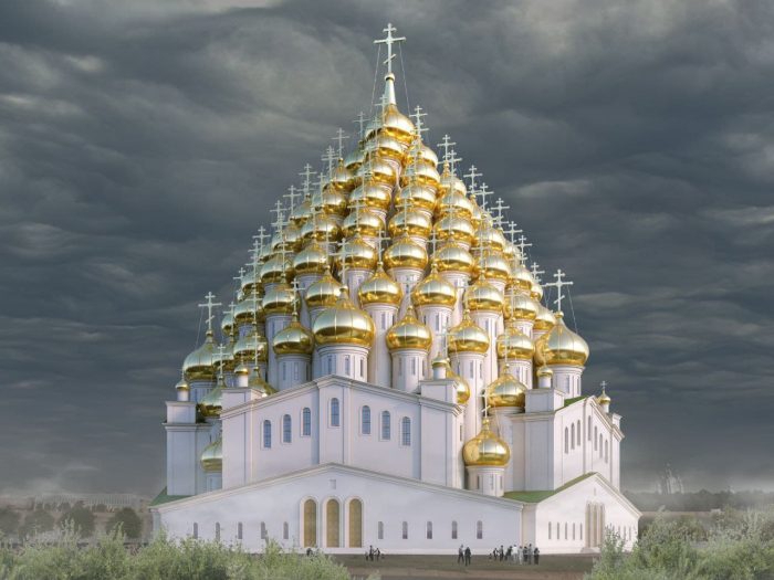 В Петербурге предложили возвести храм-высотку с 320 куполами