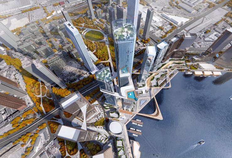 Одобрен проект нового «Москва-Сити» на территории Южного порта